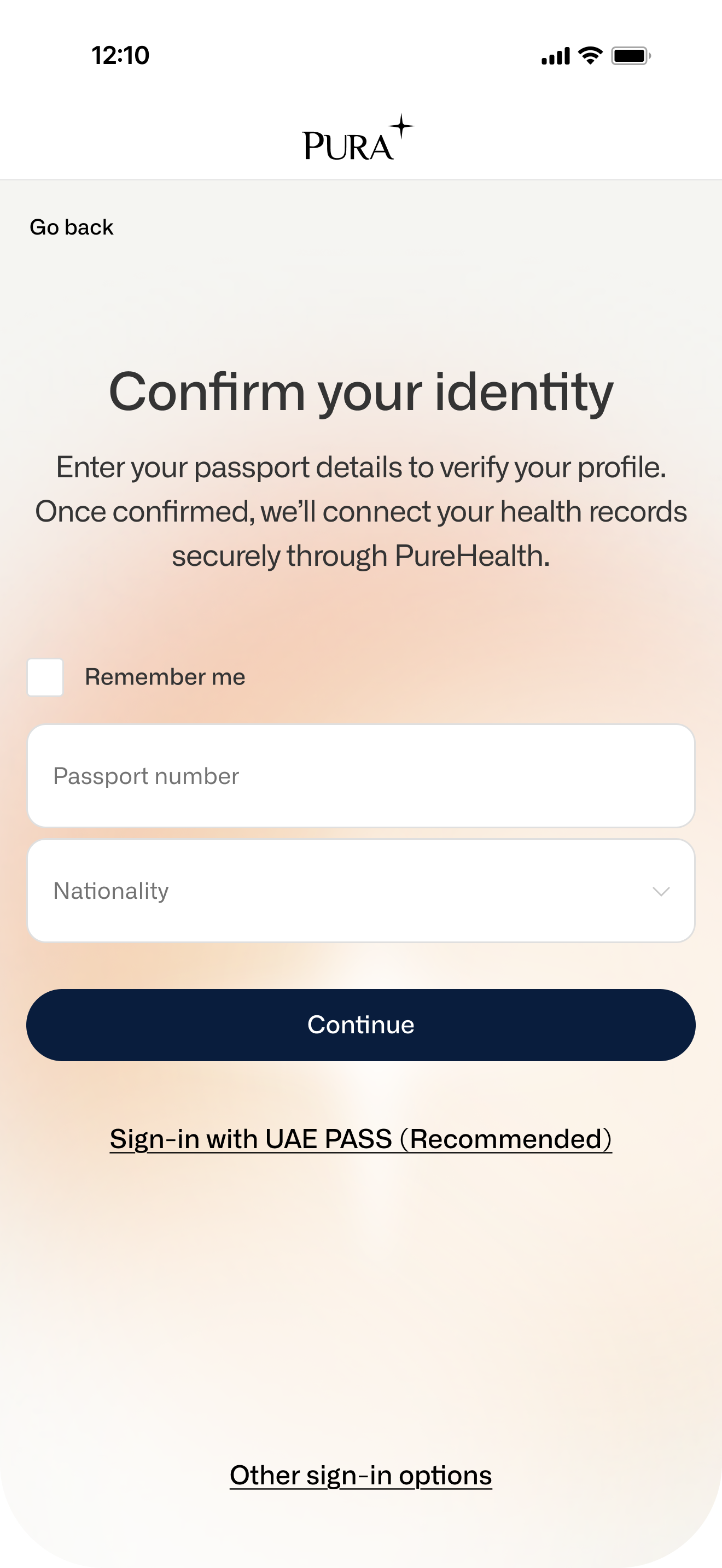 Confirm Your Identity